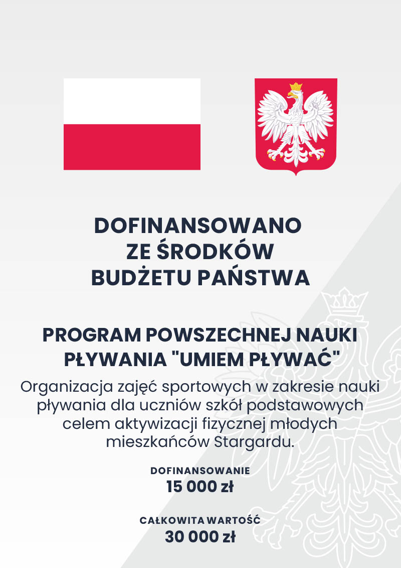Program powszechnej nauki pływania - plakat